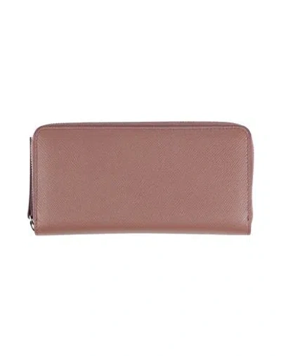 Maison Margiela Woman Wallet Dove Grey Size - Cow Leather, Brass, Zinc, Aluminum, Copper In Grey