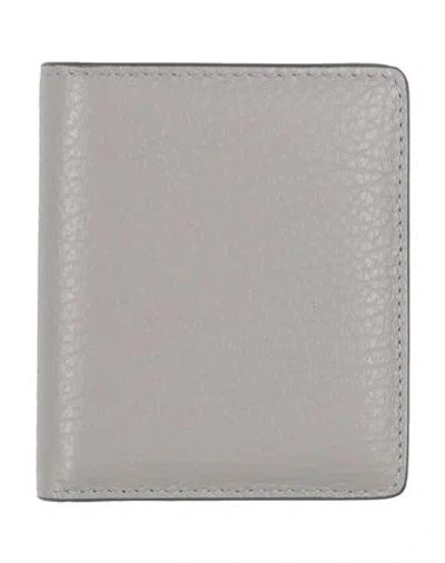 Maison Margiela Woman Wallet Grey Size - Bovine Leather In Grey