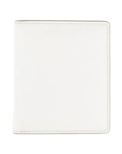 Maison Margiela Woman Wallet Ivory Size - Soft Leather In White