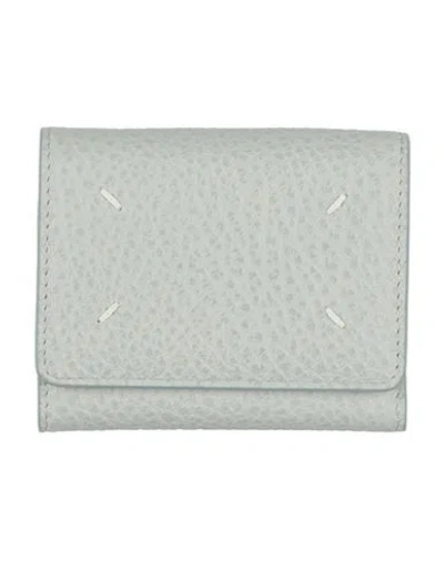 Maison Margiela Woman Wallet Light Grey Size - Bovine Leather