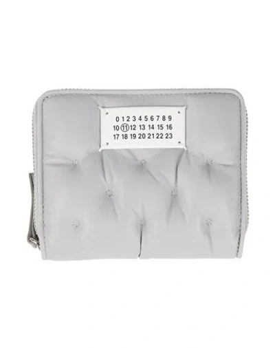 Maison Margiela Woman Wallet Light Grey Size - Leather