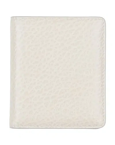 Maison Margiela Woman Wallet Off White Size - Bovine Leather In Off White