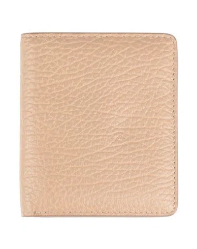Maison Margiela Woman Wallet Sand Size - Cow Leather In Beige