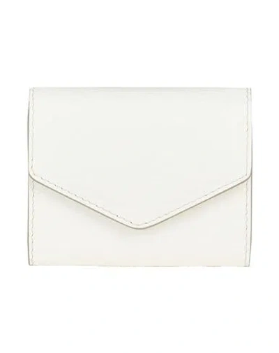 Maison Margiela Woman Wallet White Size - Cow Leather