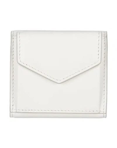 Maison Margiela Woman Wallet White Size - Leather