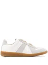 Maison Margiela Leather Replica Sneaker In Red