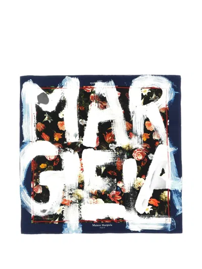 Maison Margiela Women's 100% Silk Scarf With Ornamental Pattern In Multi
