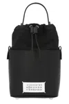 Maison Margiela Small 5ac Bucket In Leather And Fabric In Black