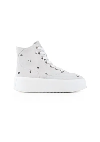 Maison Margiela Women's 6 High Top Platform Sneaker Shoes In White