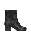 Maison Margiela Tabi 60mm Leather Ankle Boots In Black