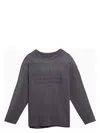 Maison Margiela Aubergine-coloured Cotton Sweater With Logo Women