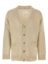 Maison Margiela Women's Beige Linen Oversize Cardigan