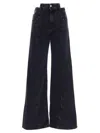 Maison Margiela Women Black Jeans Asymmetrical Waist, 26 Luxury Jeans For Women Darveys In Black