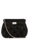 Maison Margiela Women Black Nappa Leather Baby Glam Slam Classique Crossbody Bag In Black