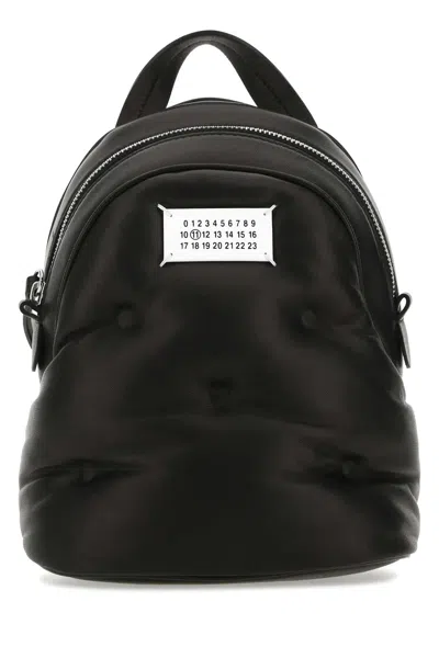 Maison Margiela Women Black Nappa Leather Mini Glam Slam Backpack