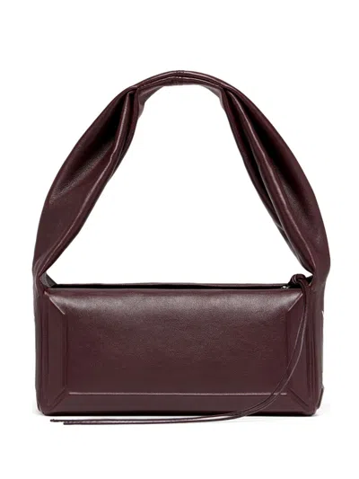 Maison Margiela Women's Box Bag East West Small In Bordeaux