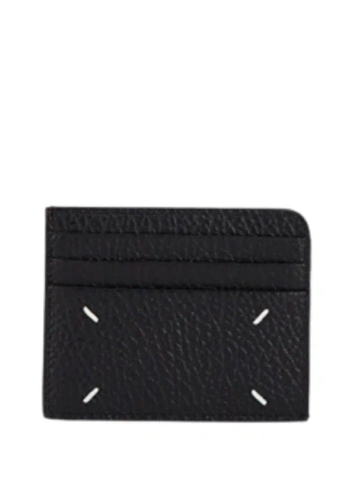 Maison Margiela Women's Cad Holder In Black Grained Leather