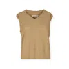 Maison Margiela Women's Cashmere V-neck Vest In Beige In Brown