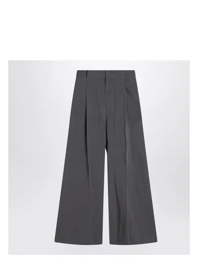 MAISON MARGIELA WOMEN'S CHARCOAL PLEATED TROUSERS