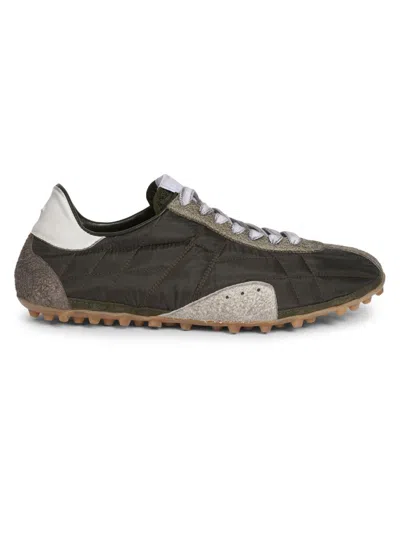 Maison Margiela Women's Colorblocked Low-top Sprinters In Brown