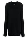 Maison Margiela Four-stitch Brushed Jumper In Black