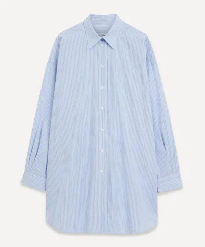Maison Margiela Women's Cotton Poplin Pinstripe Shirtdress