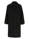 Maison Margiela Black Cotton Trench Coat