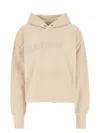 Maison Margiela Beige Embroidered Logo Sweatshirt