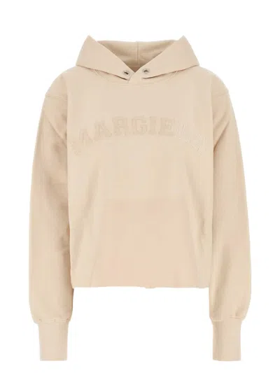 MAISON MARGIELA WOMEN'S CREAM COTTON SWEATSHIRT