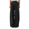 Maison Margiela Cut-out Jeans Woman Black In Black