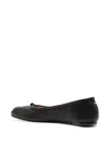 Maison Margiela Sheepskin Leather Ballerina Flats With Luxurious Lining And Comfortable Sole In Nero