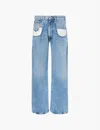 Maison Margiela Bootcut Denim Trousers With Five Pockets In Denim