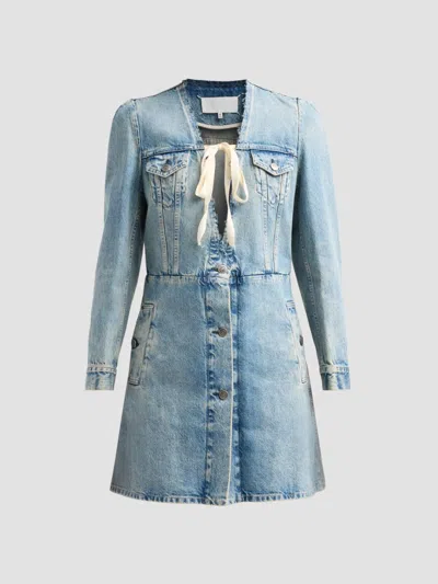 Maison Margiela Women's Denim Jacket In Blue