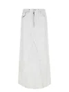 Maison Margiela Coated Denim Long Skirt
