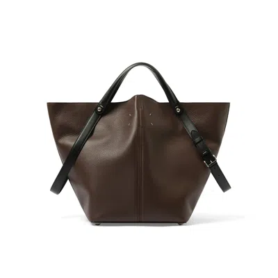 Maison Margiela Women's Dress-age Large Bag In Walnut/black
