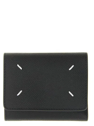 Maison Margiela Women's Four Stitches Wallet In Black