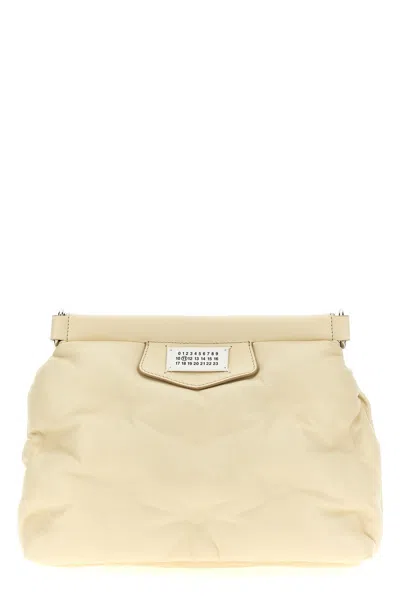 Maison Margiela Women 'glam Slam Classique Small' Crossbody Bag In Cream