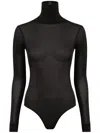 Maison Margiela Maison Martin Margiela Women Body Collo Alto Semitrasparente In Multicolor