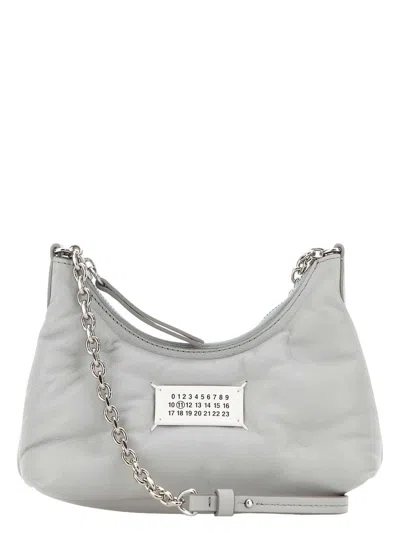 MAISON MARGIELA WOMEN'S ICE NAPPA LEATHER MICRO GLAM SLAM HOBO SHOULDER BAG