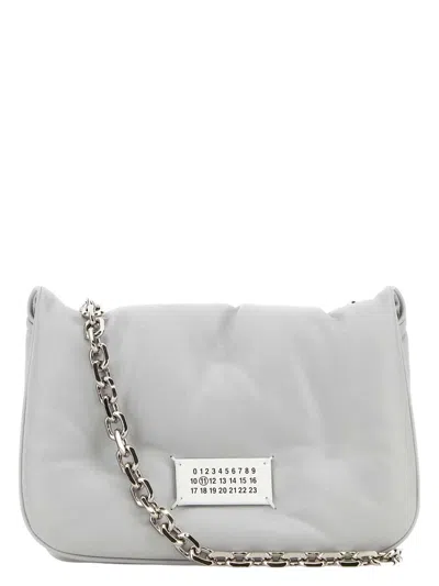 MAISON MARGIELA WOMEN'S ICE NAPPA LEATHER SMALL GLAM SLAM FLAP CROSSBODY BAG
