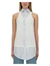 Maison Margiela Women's Inverted Shirt In White