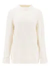 Maison Margiela Women's Ivory Cotton Blend Sweater