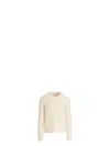 Maison Margiela Women's Ivory Cotton Blend Sweater