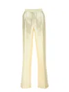 Maison Margiela Women Ivory Viscosa Blend Wide-leg Pant