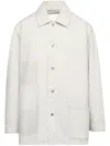 Maison Margiela Light Blue Denim Jacket In White