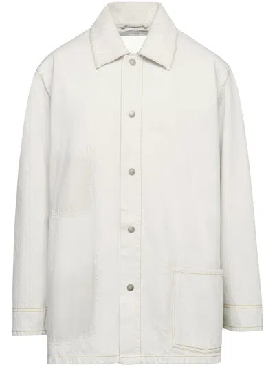 Maison Margiela Light Blue Denim Jacket In White
