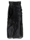 Maison Margiela Asimmetryc Longuette Skirt With Bows