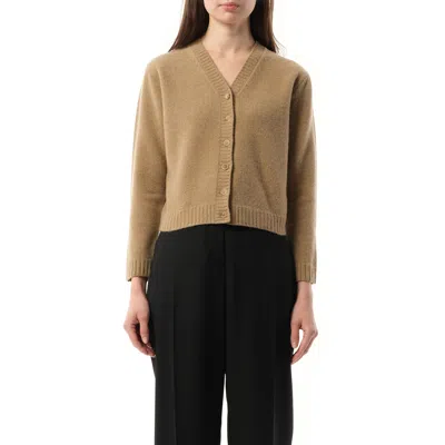 Maison Margiela Women's Lambswool Knit Cardigan In Beige