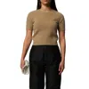 Maison Margiela Short Sleeve Sweater In Beige