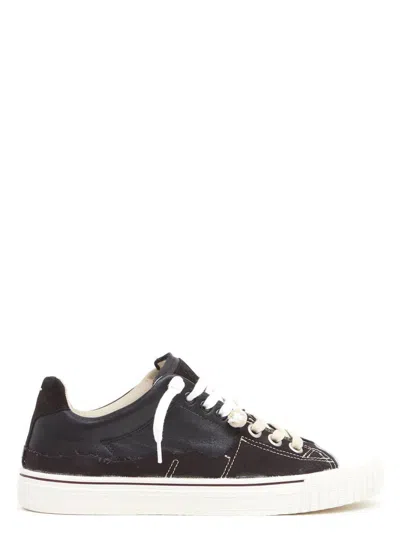 MAISON MARGIELA WOMEN'S LEATHER AND CANVAS NEW EVOLUTION SNEAKERS